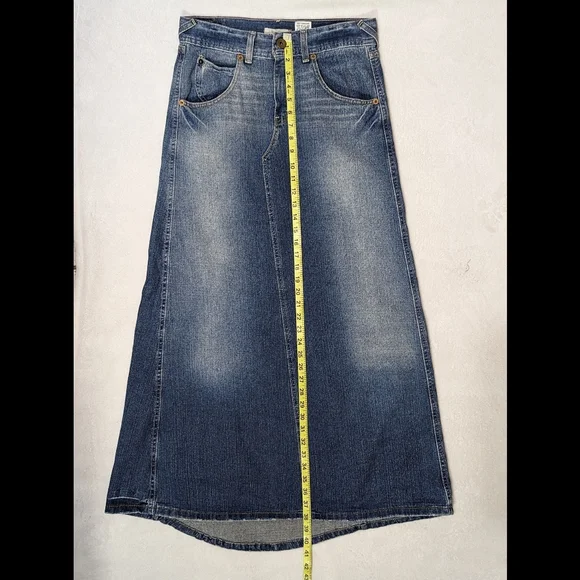 Vintage Y2K Denim Maxi Skirt - Picture 6 of 15